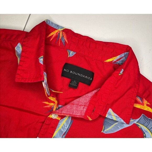 No Boundaries Men’s Button up Hawaiian Aloha Shirt Size M - Picture 1 of 7